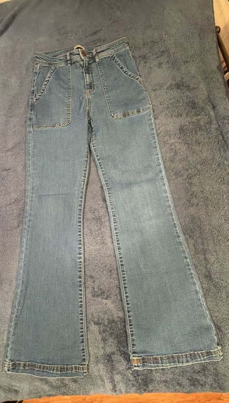 Knox Rose Women Blue Denim Flare Jeans Size 10